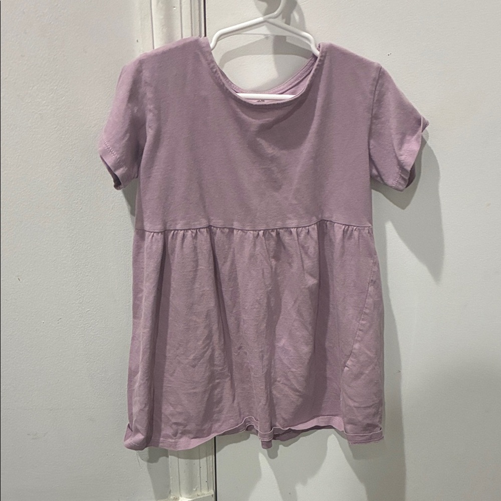 H&M Girls Lavender Short Sleeve Dress Size 5/6